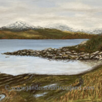Pastel of view from Ardmore Point.